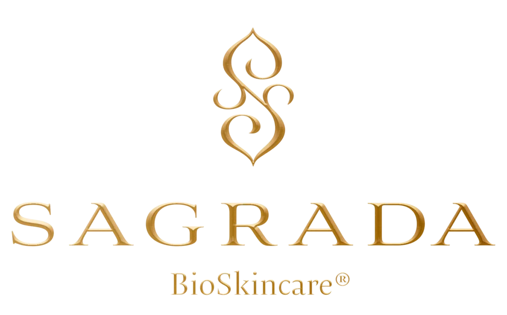 Sagrada BioSkincare logo – luxurious plant-based skincare brand sponsor